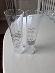 Retro, exklusiva färskölsglas m dekor