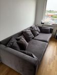Amigo 3,5 sits soffa i grå sammet