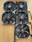 5st Noctua NF-A14 140mm Chromax fläktar