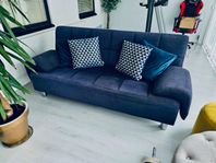 Blå soffa