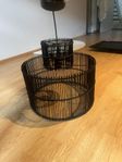 Svart korg lampa 