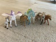 8 Schleich Hästar 