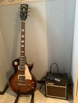 Elgitarr med förstärkare