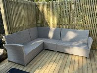 Rottingsoffa utomhusmöbler Brafab