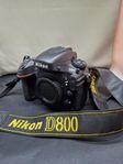 Nikon D800 kamerahus med endast 15133 exponeringar