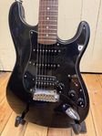 Fender Squire 7 Ibanez Gio 7 strängad