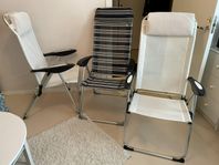 3 Campingstolar 150kr Styck Säljes.(finns i Gävle).