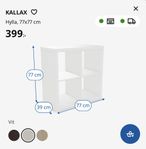 IKEA bord & hylla - vit färg