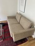 fin beige soffa, 2 sits