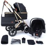 Ny barnvagn + babyskydd