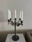 Elegant ljusstake i gjutjärn - antik stil