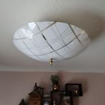 TAKPLAFOND Aneta, Svensk modern i mönstrat glas.