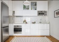 IKEA köksluckor vit högglans