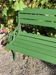 Vacker Äldre Parkbänk Gjutjärn