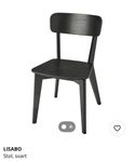 4 st svarta IKEA stolar Lisabo i nyskick