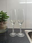 Orrefors Carat champagneglas, 24 cl, 2 st