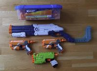 NERF / XSHOT Gevär och pickor+ skott ( ammunition )
