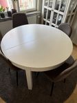 Runt vitt köksbord diameter 115
