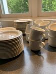 Arabia Arctica Kaffekoppar med fat och assietter
