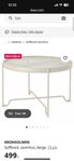 KROKHOLMEN ikea Soffbord, utomhus, beige, 73 cm