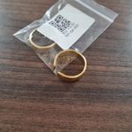 2 ringar i guldpläterad guld