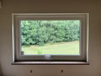 Stort aluminiumfönster vrid, 3-glas