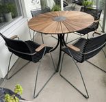 utemöbler ILVA: bord och 4 stolar 