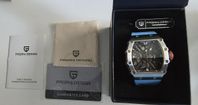 Pagani sport watch - silver and light blue 