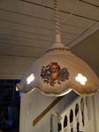 Keramik  kökslampa med 4 st tillhörande fönsterlampor