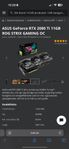 RTX 2080 Ti Asus ROG Strix utan missljud