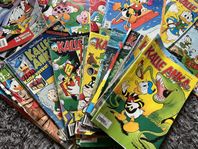 Kalle Anka tidningar och pocket 