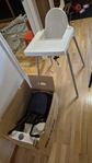 ikea barnstol, babyskydd, babygym,barnpotta,bordstol 