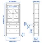 IKEA Hemnes vitrinskåp, 2st