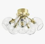 Tage Plafond taklampa i mässing