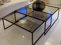 designat soffbord i bronsglas 2i1