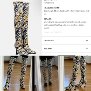 Versace Jeans Couture överknee stövlar
