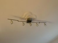 IKEA taklampa med 5 dimbara Spotlights