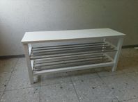 bänk och skoställ, modell tjusig Ikea 