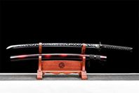 103 cm Real Katana Sword, Solid Wood Lack Sheath