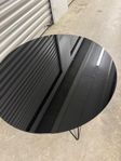Runt glas soffa bord 