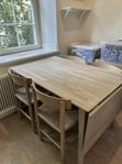 Matbord vitpigmenterad ek 120*80