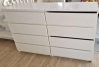 2x Ikea Malm byrå 4 lådor 