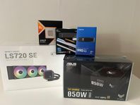 Dator­komponenter: Ryzen 7 9800X3D, SSD 990 EVO Plus 2TB + 