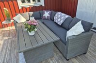 Utemöbler soffa och bord i nyskick