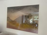 Stor tavla fotografi med vit ram,  103 x 143 cm