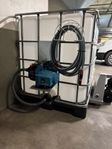vattentank med pump