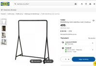 ikea klädställning