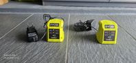 2st Ryobi laddare 18v