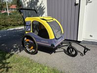 Cykelvagn inkl 2 kopplingar, till hund.