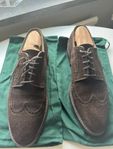 Crockett & Jones Swansea suede semi-brogues 
